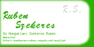 ruben szekeres business card